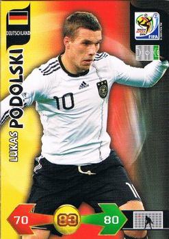2010 Panini Adrenalyn XL World Cup (International Edition) #NNO Lukas Podolski Front