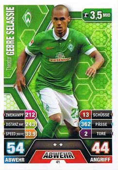 2014-15 Topps Match Attax Bundesliga #41 Theodor Gebre Selassie Front