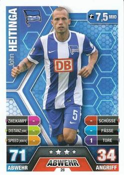 2014-15 Topps Match Attax Bundesliga #26 John Heitinga Front