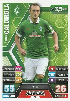 2014-15 Topps Match Attax Bundesliga #39 Luca Caldirola Front