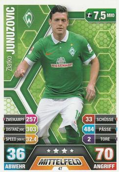 2014-15 Topps Match Attax Bundesliga #47 Zlatko Junuzovic Front