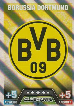 2014-15 Topps Match Attax Bundesliga #55 Borussia Dortmund Clubkarte Front