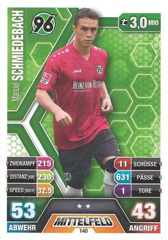 2014-15 Topps Match Attax Bundesliga #140 Manuel Schmiedebach Front