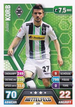 2014-15 Topps Match Attax Bundesliga #226 Julian Korb Front