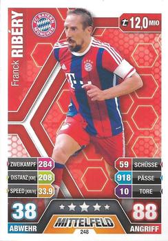 2014-15 Topps Match Attax Bundesliga #248 Franck Ribery Front