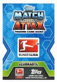 2014-15 Topps Match Attax Bundesliga #391 1. FC Union Berlin Clubkarte Back