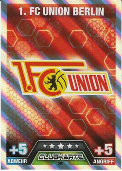 2014-15 Topps Match Attax Bundesliga #391 1. FC Union Berlin Clubkarte Front