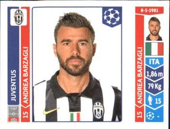 2014-15 Panini UEFA Champions League Stickers #57 Andrea Barzagli Front