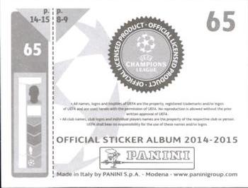 2014-15 Panini UEFA Champions League Stickers #65 Fernando Llorente Back