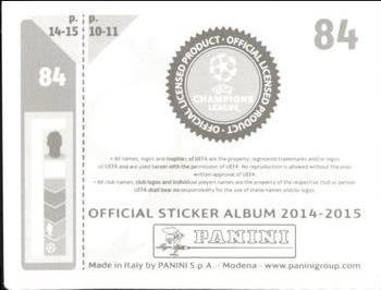 2014-15 Panini UEFA Champions League Stickers #84 Balazs Megyeri Back