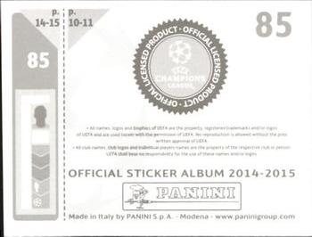 2014-15 Panini UEFA Champions League Stickers #85 Omar Elabdellaoui Back