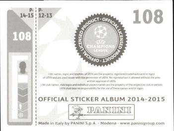 2014-15 Panini UEFA Champions League Stickers #108 Agon Mehmeti Back