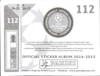 2014-15 Panini UEFA Champions League Stickers #112 Pepe Back