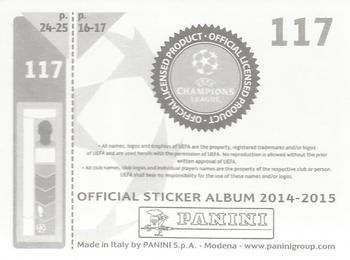 2014-15 Panini UEFA Champions League Stickers #117 Gareth Bale Back