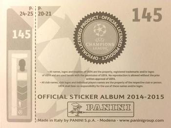 2014-15 Panini UEFA Champions League Stickers #145 Simon Mignolet Back