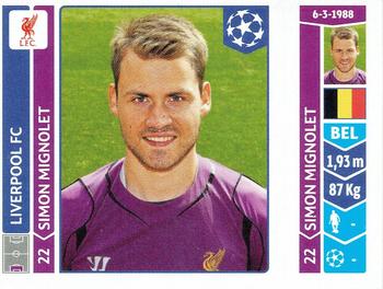 2014-15 Panini UEFA Champions League Stickers #145 Simon Mignolet Front