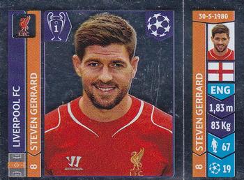 2014-15 Panini UEFA Champions League Stickers #150 Steven Gerrard Front