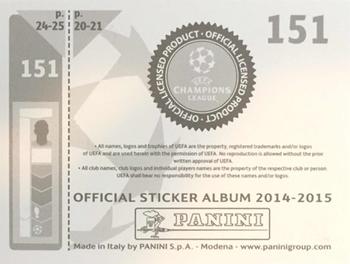 2014-15 Panini UEFA Champions League Stickers #151 Jordan Henderson Back