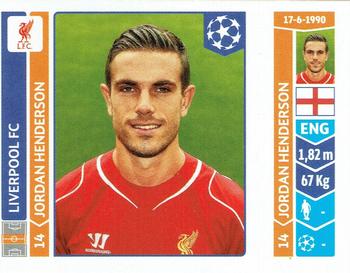 2014-15 Panini UEFA Champions League Stickers #151 Jordan Henderson Front