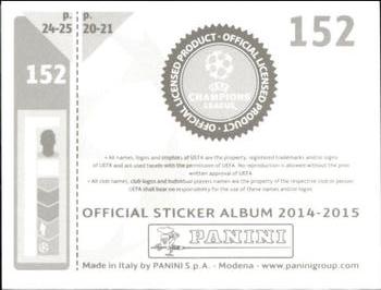 2014-15 Panini UEFA Champions League Stickers #152 Daniel Sturridge Back