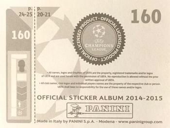 2014-15 Panini UEFA Champions League Stickers #160 Adam Lallana Back