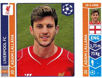 2014-15 Panini UEFA Champions League Stickers #160 Adam Lallana Front