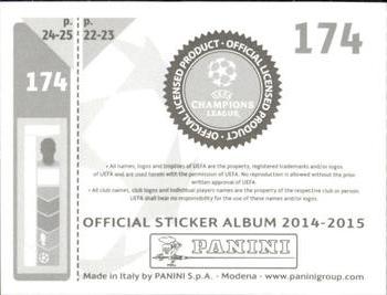 2014-15 Panini UEFA Champions League Stickers #174 Ivan Cvorovic Back