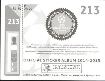 2014-15 Panini UEFA Champions League Stickers #213 Anatoliy Tymoshchuk Back