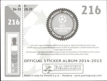 2014-15 Panini UEFA Champions League Stickers #216 Aleksandr Kerzhakov Back