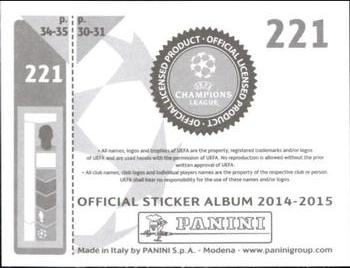 2014-15 Panini UEFA Champions League Stickers #221 Sebastian Boenisch Back