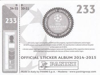 2014-15 Panini UEFA Champions League Stickers #233 Julian Brandt Back