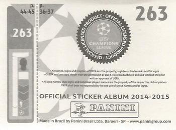 2014-15 Panini UEFA Champions League Stickers #263 Mesut Ozil Back
