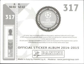 2014-15 Panini UEFA Champions League Stickers #317 Aleksandar Mitrovic Back