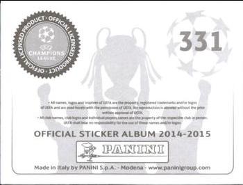 2014-15 Panini UEFA Champions League Stickers #331 Final 1976-77 Back