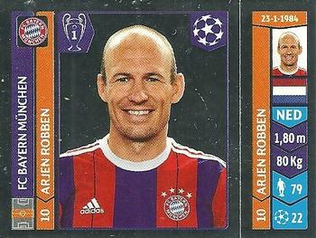 2014-15 Panini UEFA Champions League Stickers #352 Arjen Robben Front