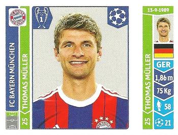 2014-15 Panini UEFA Champions League Stickers #353 Thomas Muller Front