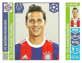 2014-15 Panini UEFA Champions League Stickers #362 Claudio Pizarro Front