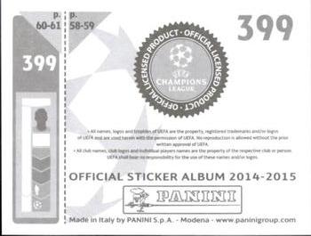 2014-15 Panini UEFA Champions League Stickers #399 Morgan De Sanctis Back