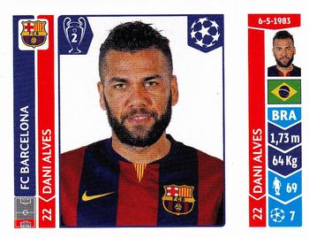 2014-15 Panini UEFA Champions League Stickers #418 Dani Alves Front
