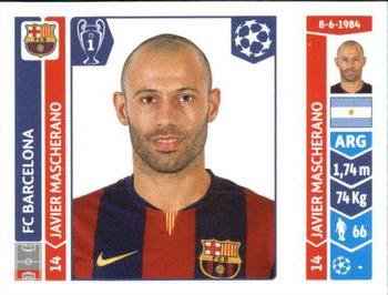 2014-15 Panini UEFA Champions League Stickers #420 Javier Mascherano Front