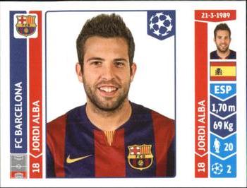 2014-15 Panini UEFA Champions League Stickers #421 Jordi Alba Front