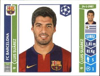 2014-15 Panini UEFA Champions League Stickers #425 Luis Suarez Front