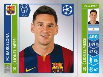 2014-15 Panini UEFA Champions League Stickers #426 Lionel Messi Front