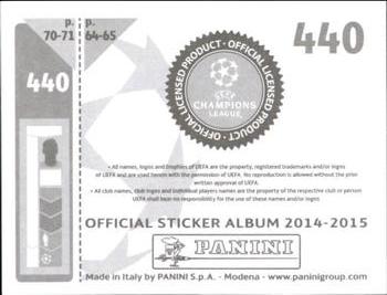 2014-15 Panini UEFA Champions League Stickers #440 Marco Verratti Back