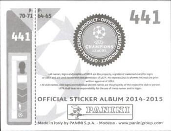 2014-15 Panini UEFA Champions League Stickers #441 Thiago Motta Back