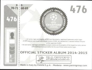 2014-15 Panini UEFA Champions League Stickers #476 Nuno Morais Back