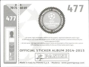 2014-15 Panini UEFA Champions League Stickers #477 Vinicius Back