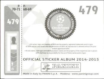 2014-15 Panini UEFA Champions League Stickers #479 Tomas De Vincenti Back