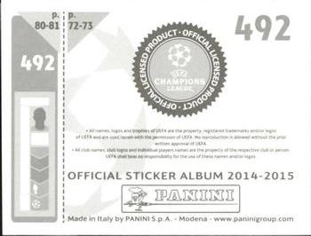 2014-15 Panini UEFA Champions League Stickers #492 Gary Cahill Back