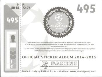 2014-15 Panini UEFA Champions League Stickers #495 Cesc Fabregas Back